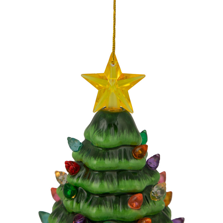 Northlight 5" Green LED Retro Christmas Tree Ornament Wayfair Canada